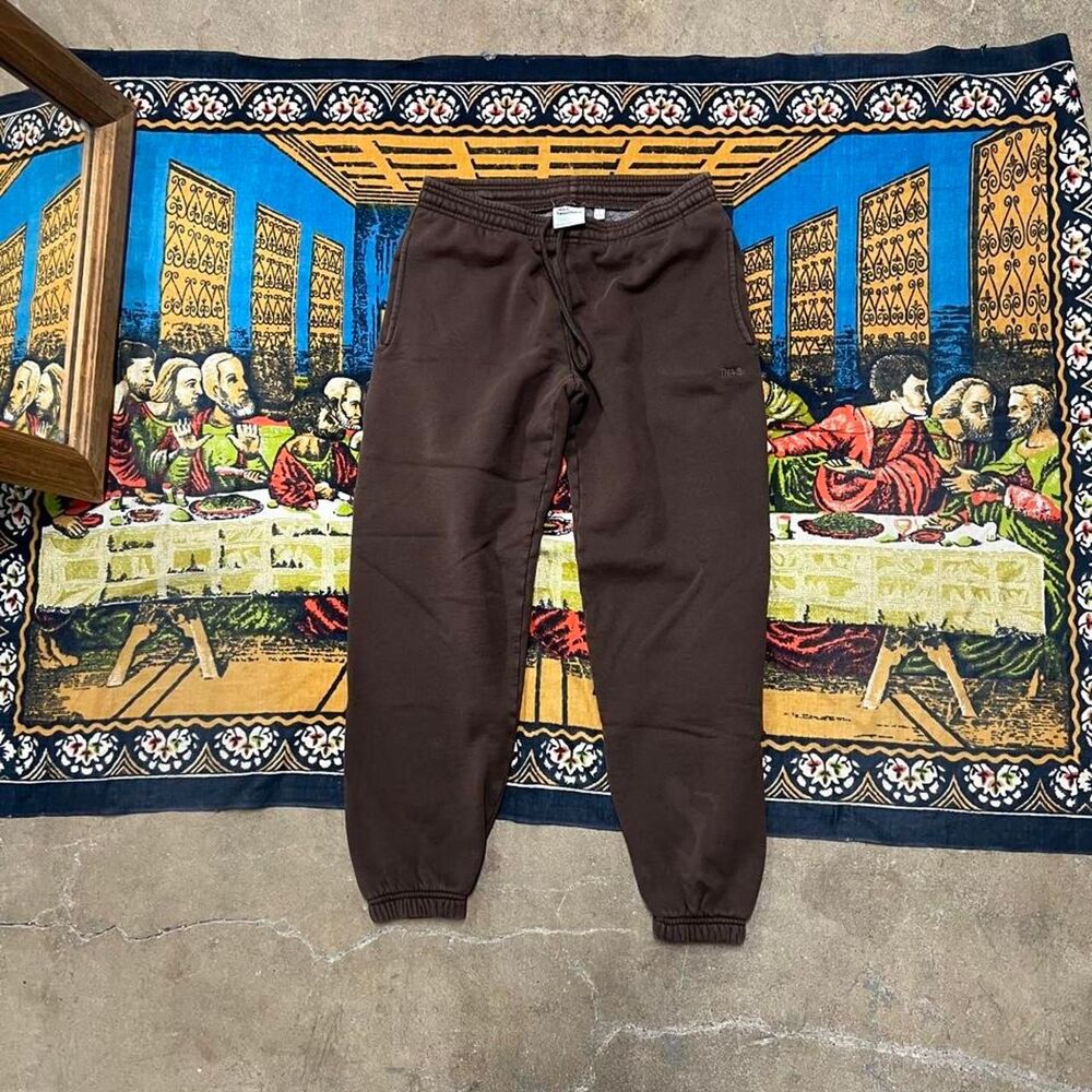 Aritzia brown sweatpants joggers Size small TNA sweatfleece cozy boyfriend fit